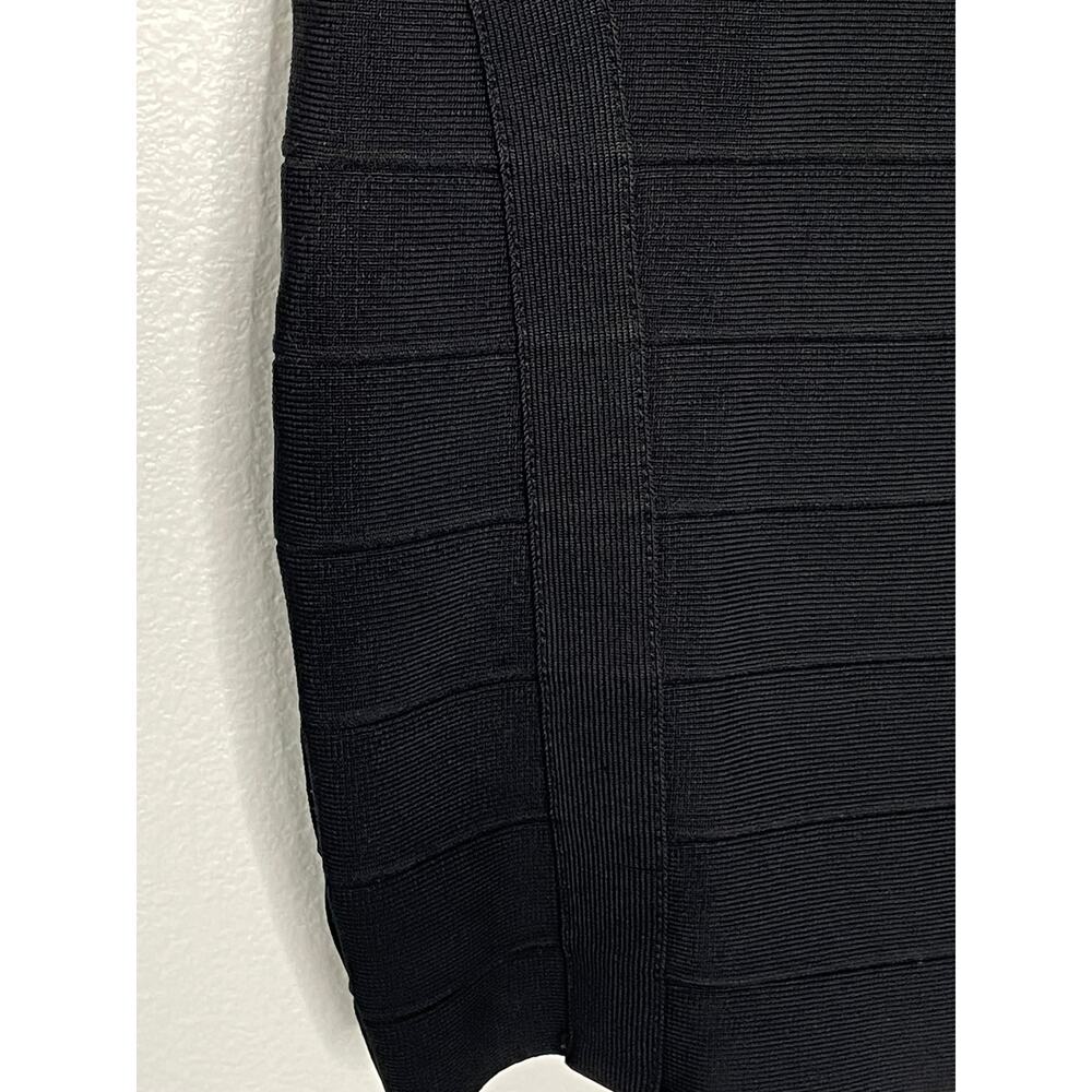 HERVE LEGER Black Original Bandage Mini Skirt Luxury Bodycon Small - Picture 4 of 7